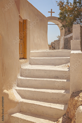 Steps on Santorini Island