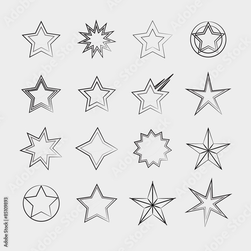 Stars icon collection