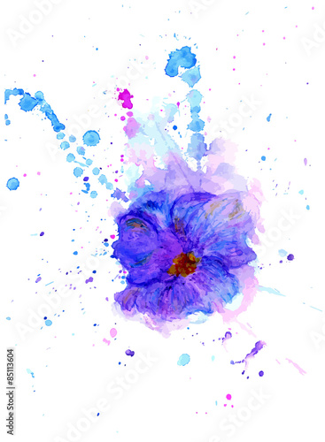 Watercolor Flower © AnnaPa