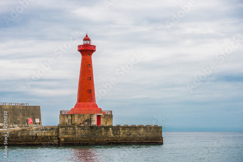 Lighthouse on sea