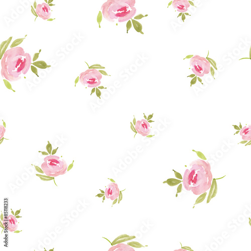 Seamless rose pattern.