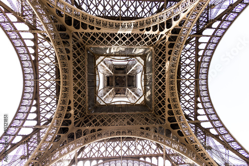  abstract view of details of Eiffel Tower , Paris, France © travelview