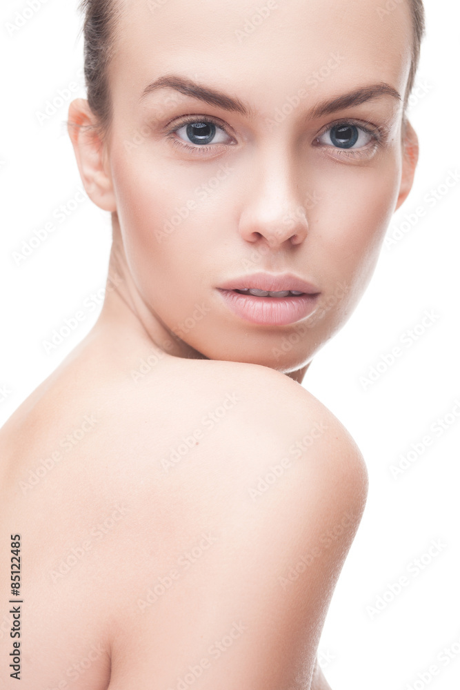closeup portrait of beauty woman closeup portrait of beauty woman