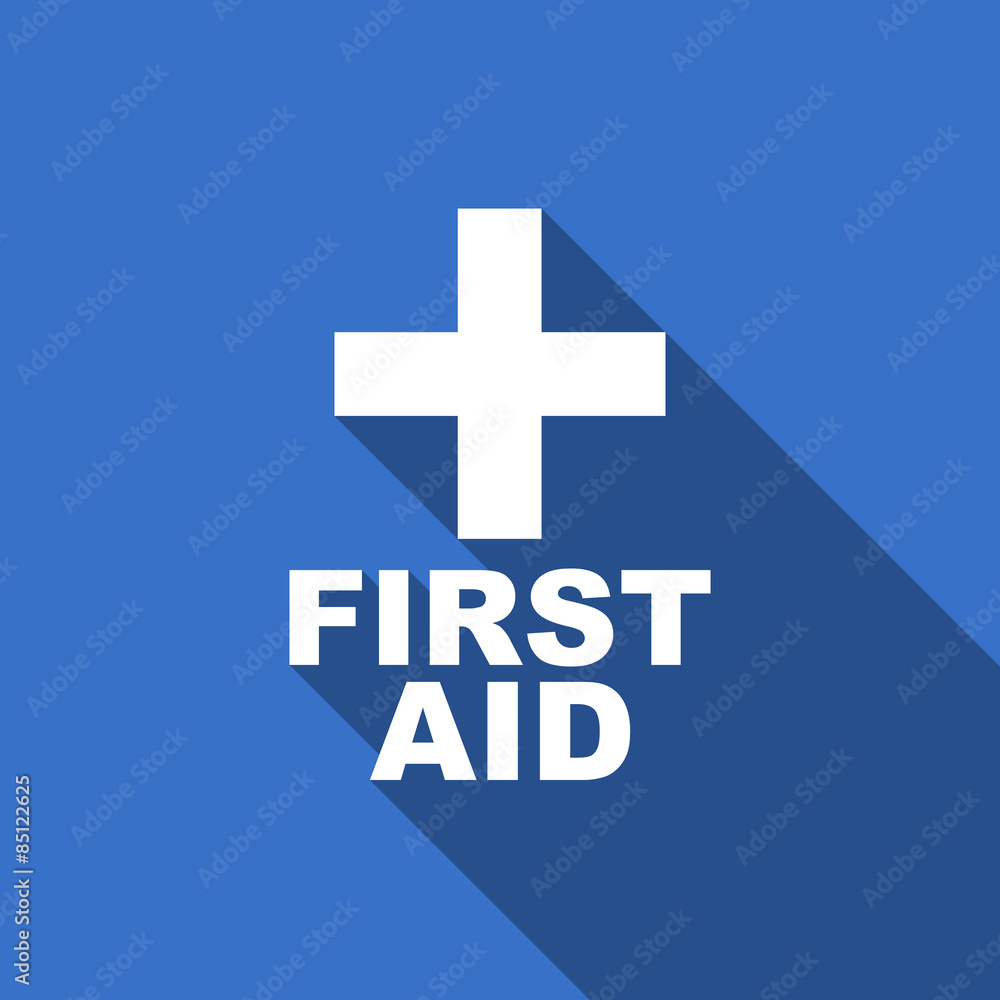 Obraz premium first aid flat icon