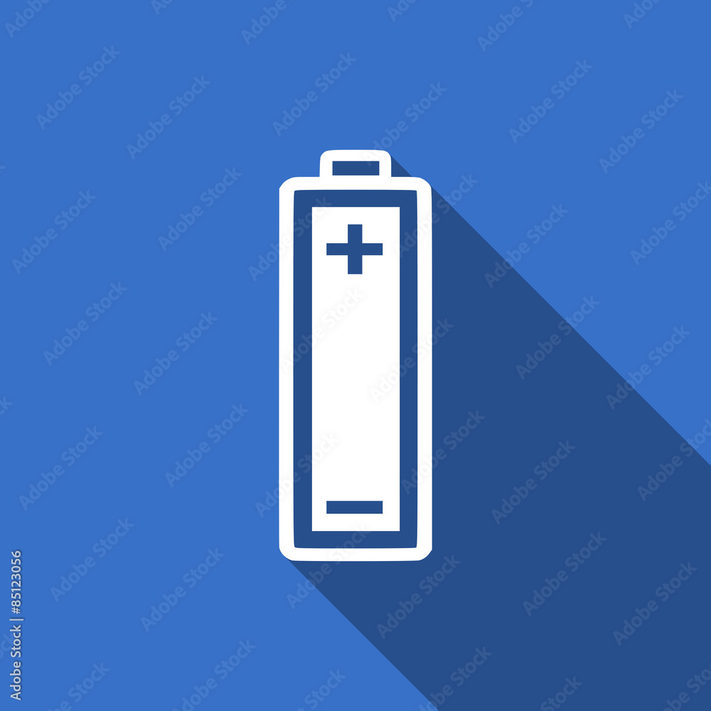 battery flat icon power sign battery flat icon power sign