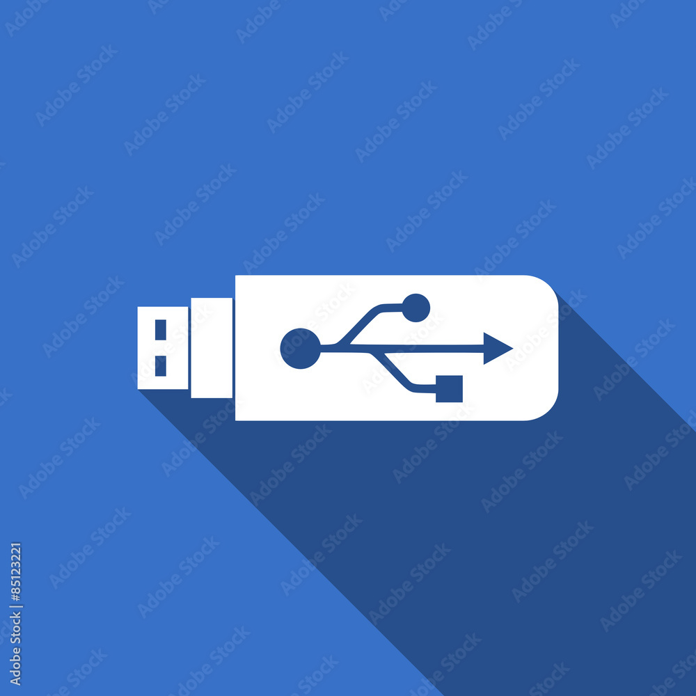 usb flat icon flash memory sign usb flat icon flash memory sign