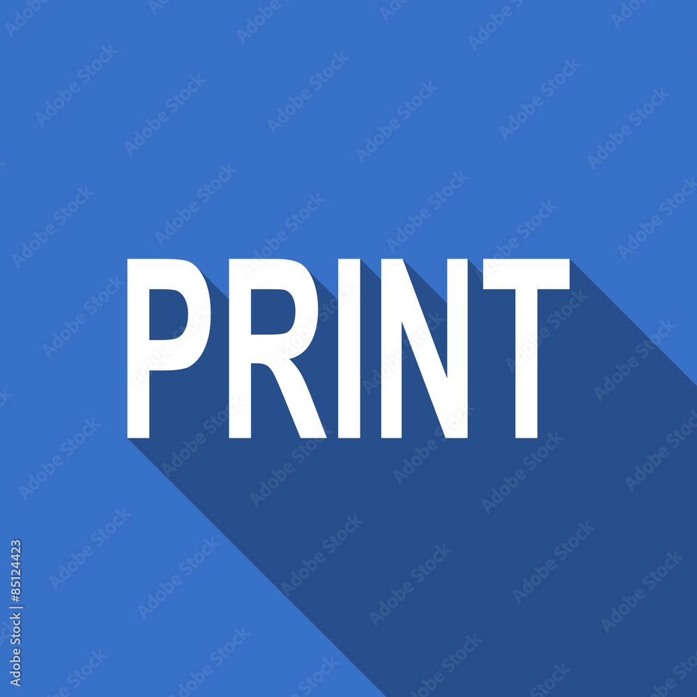 print flat icon
