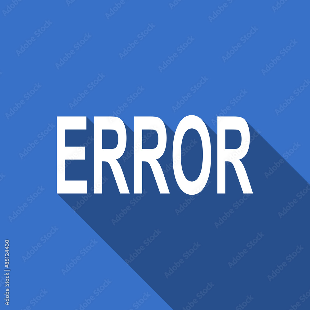 error flat icon