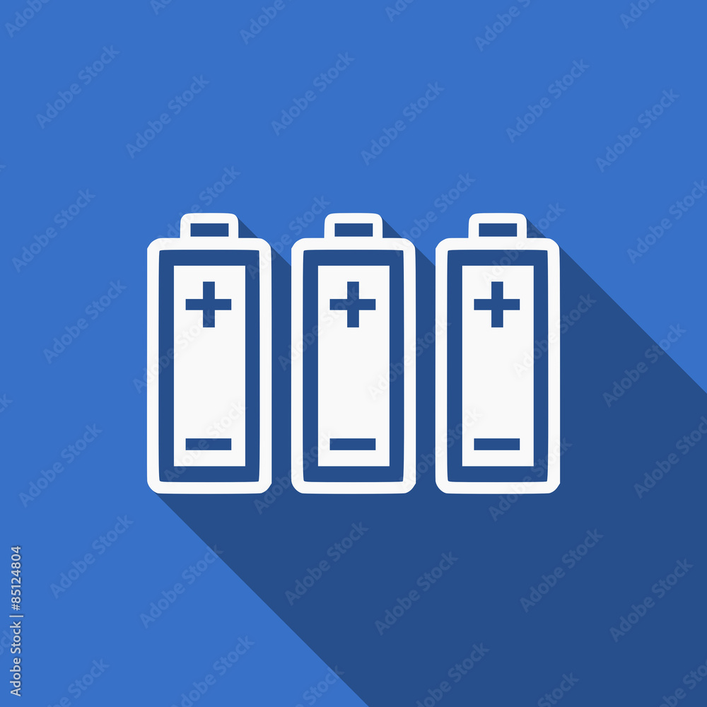 battery flat icon power sign battery flat icon power sign