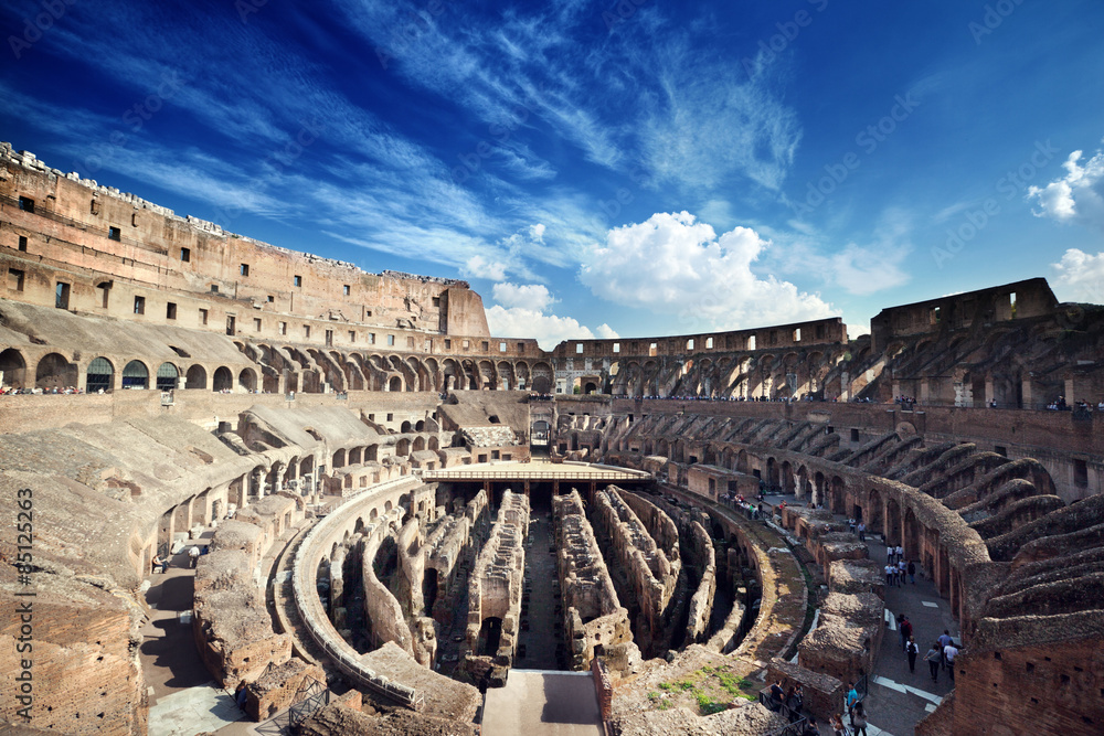 Obraz premium inside of Colosseum in Rome, Italy