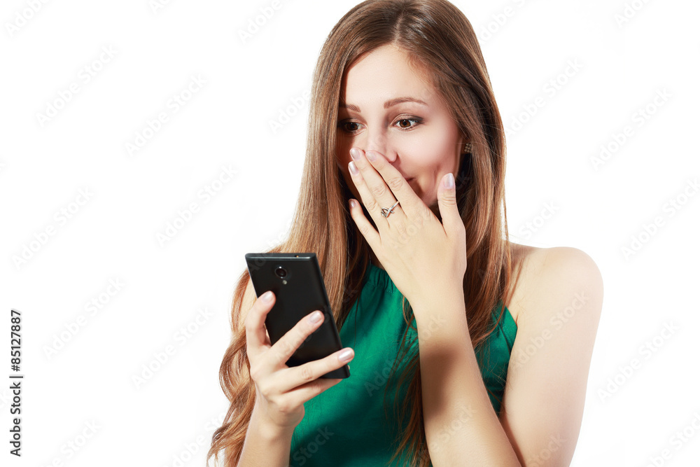 Fototapeta premium upset young woman