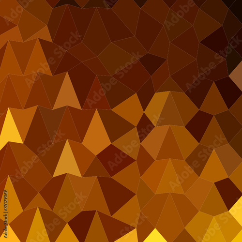 Burnt Umber Brown Abstract Low Polygon Background