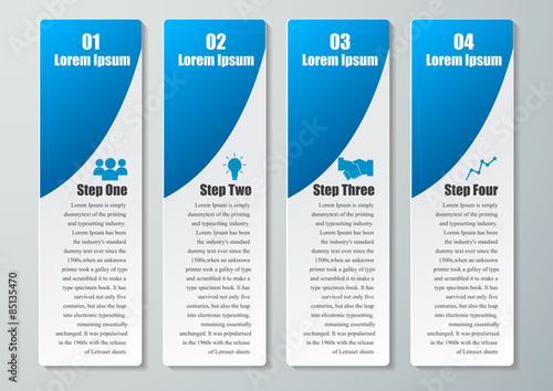 Design clean number banners template.graphic or website layout.