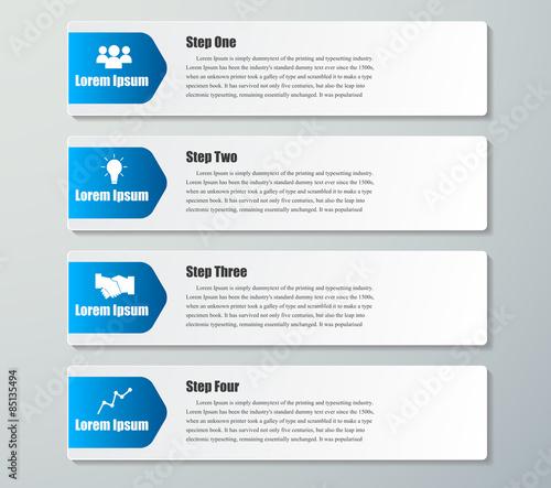 Design clean number banners template.graphic or website layout.