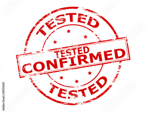 Tested confirmed