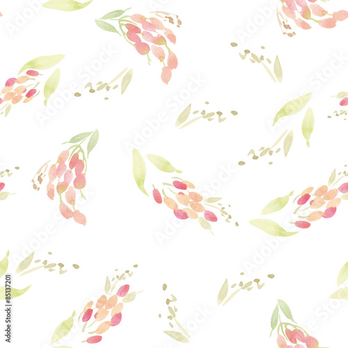 Watercolor flower pattern