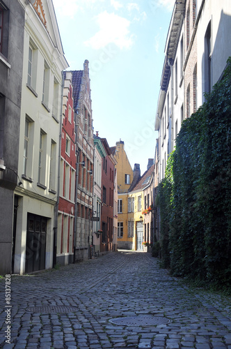 Ghent old medieval street
