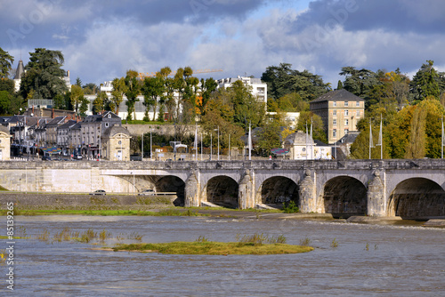 River Loire at Tours in France photo