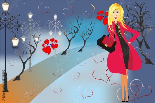 wieczorny spacer,
