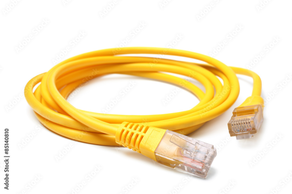 Network ethernet cable with RJ45 connectors Network ethernet cable with RJ45 connectors