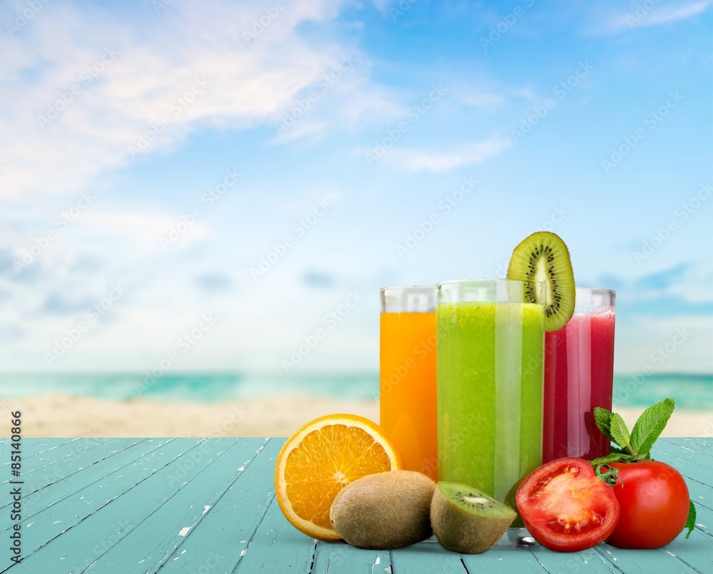 Fototapeta premium Diet, detox, carrot.