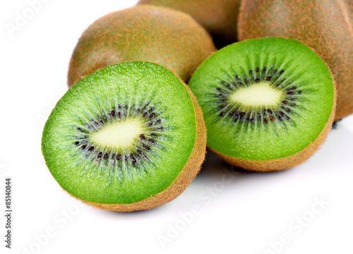 Kiwi fruit isolated on white background