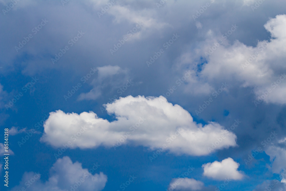 Clouds on blue sky background