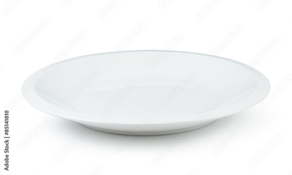 white plate on white background white plate on white background