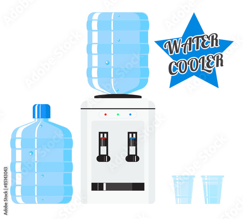 Vector water cooler photo