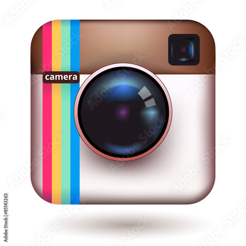 Hipster camera icon