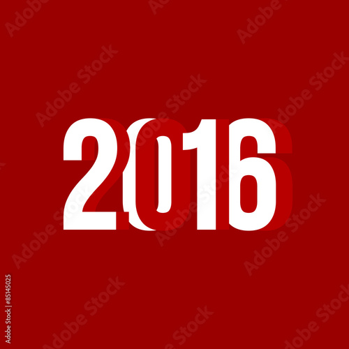 red and white number of 2016