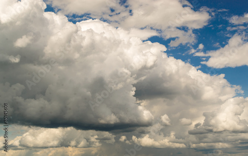 Large Rain Clouds and Blue Sky