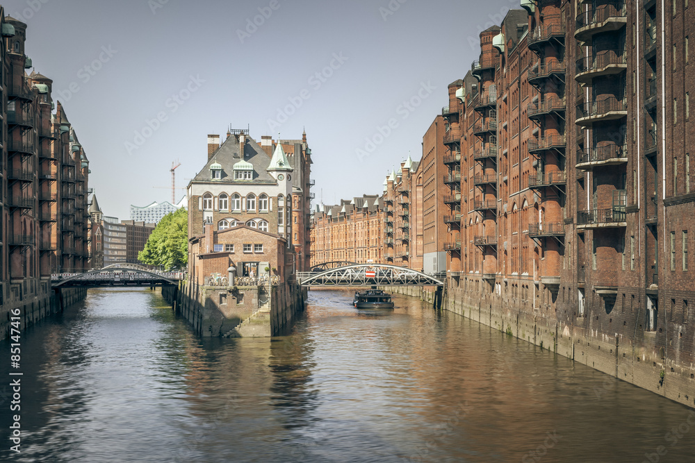 Naklejka premium Wasserschloss Hamburg