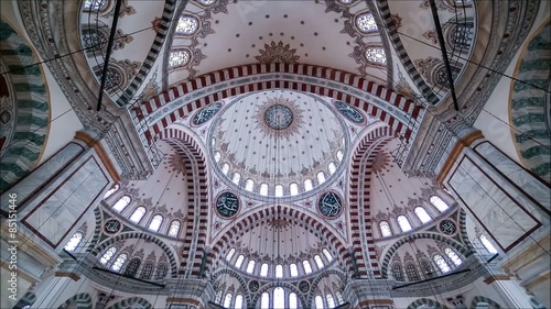 Wallpaper Mural Istanbul, Turkey - October 28, 2014. Interior view of Fatih Mosque on October 28, 2014.
Fatih Mosque in district of Istanbul, Turkey. Torontodigital.ca