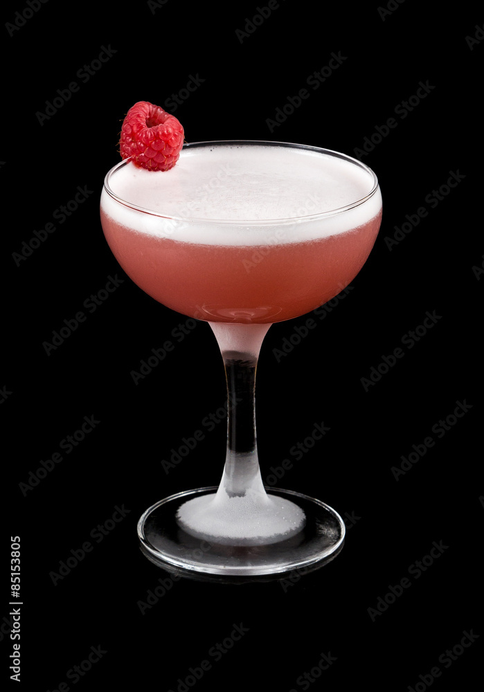 alcohol cocktail in glass on black background alcohol cocktail in glass on black background