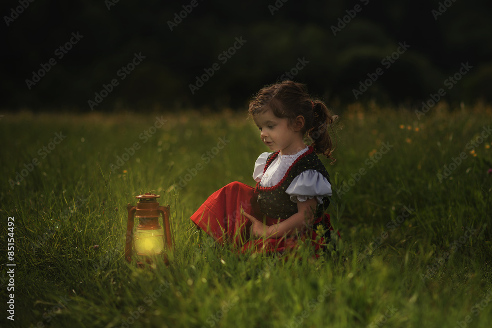 Ritratto di Bambina con fiori