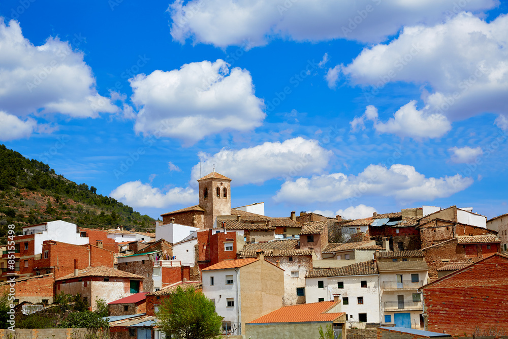 Villar del Humo in Cuenca Spain village skyline