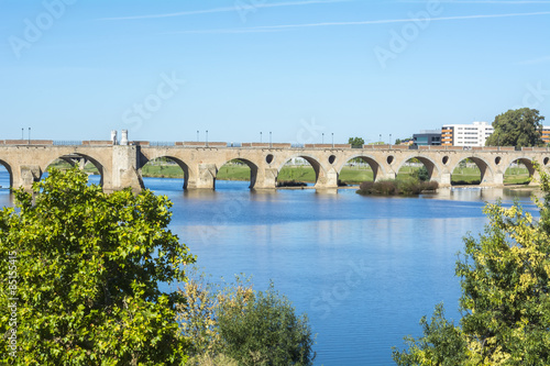 Palms bridge (Puente de Palmas, Badajoz), Spain
