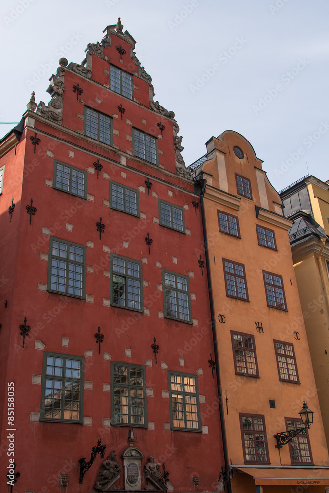 Fototapeta premium historical architecture tower in Stockholm, Sweden