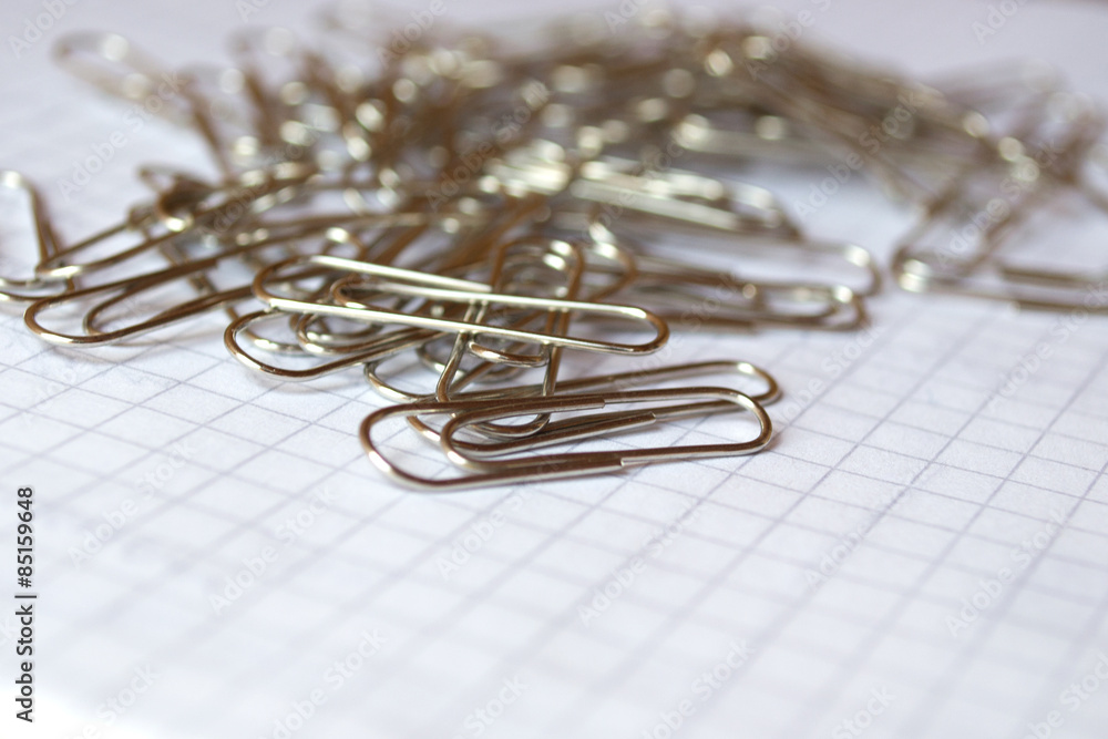 Fototapeta premium Paper clips