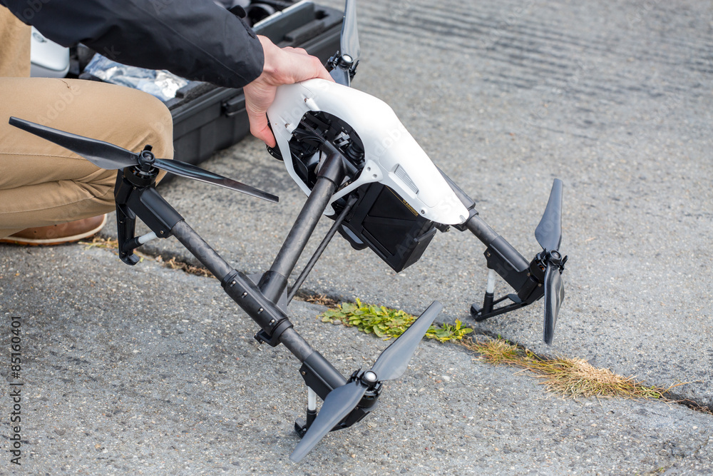 Obraz premium Hand with drone