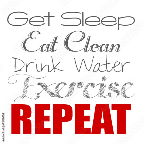 Exercise And Repeat Coach Promotion Quote