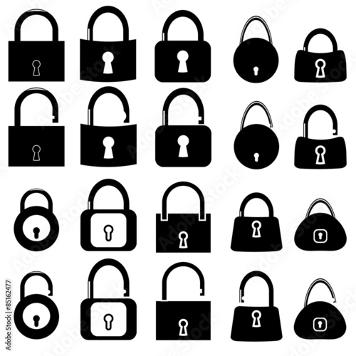 Set of Locks Icons