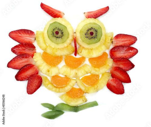 Wallpaper Mural creative fruit child dessert owl bird form Torontodigital.ca
