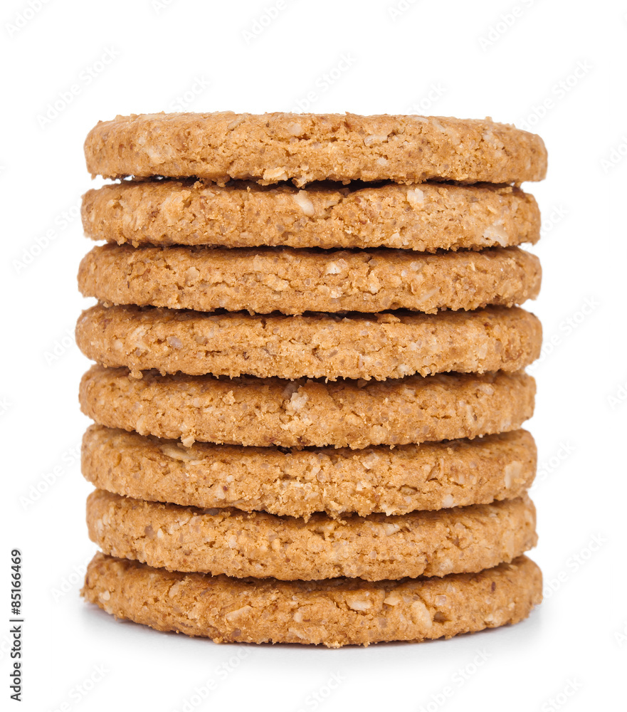 stack of cookies isolated white stack of cookies isolated white