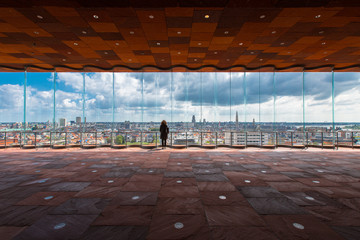 Tableau sur plexiglas Anvers Musée MAS façade moderne quartier port Anvers  © sharpphotos