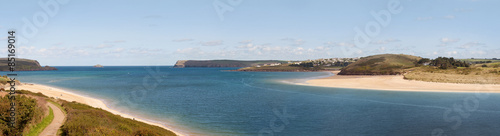 Panoramic View of the Camel Estuary in Cornwall