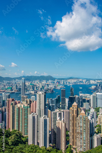 View of Hong Kong during sunny day
