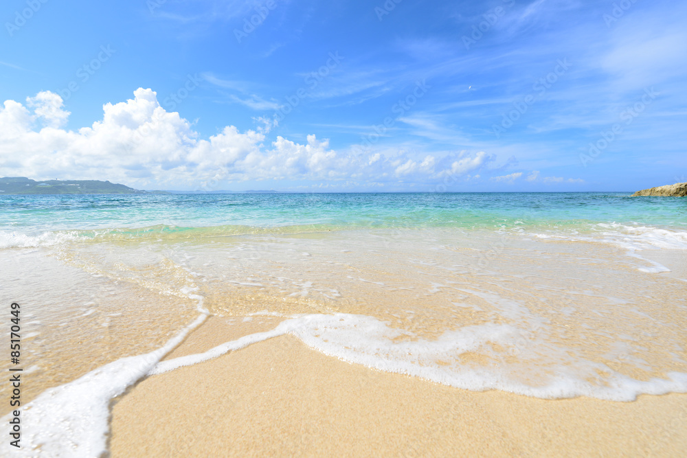 Obraz premium 南国の美しいビーチと紺碧の空
