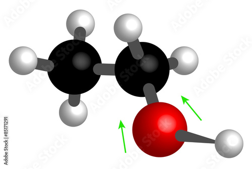 ethanol molecule model